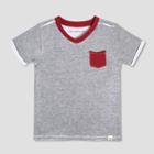 Burt's Bees Baby Toddler Boys' Jersey Pocket Short Sleeve T-shirt - Heather