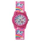 Kid's Timex Watch With Unicorns And Rainbows Strap - Pink Tw7c25500xy, Girl's