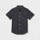 Plusboys' Stretch Woven Short Sleeve Button-down Shirt - Cat & Jack Black