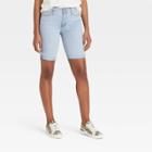 Women's High-rise Bermuda Jean Shorts - Universal Thread Blue