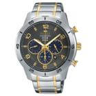 Men's Pulsar Chronograph Solar - Two Tone With Gray Dial - Px5057,