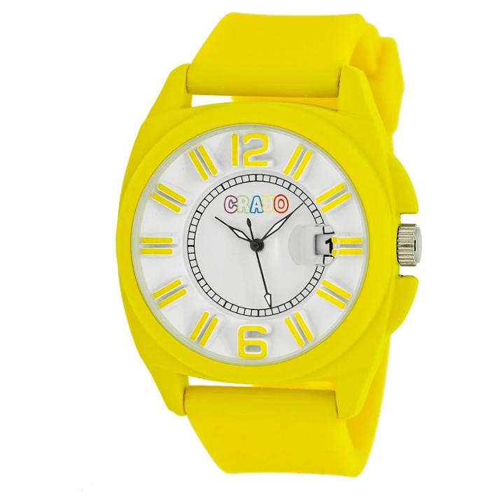 Target Women's Crayo Sunset Silicone Strap Watch-yellow, Yellow
