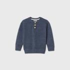 Toddler Boys' Henley Pullover Sweater - Cat & Jack Navy