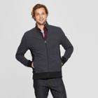 Men's Standard Fit Long Sleeve Track Jacket - Goodfellow & Co Deep Charcoal