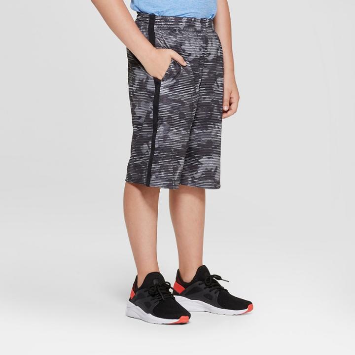 Boys' Printed Lacrosse Shorts - C9 Champion Black Camo Print