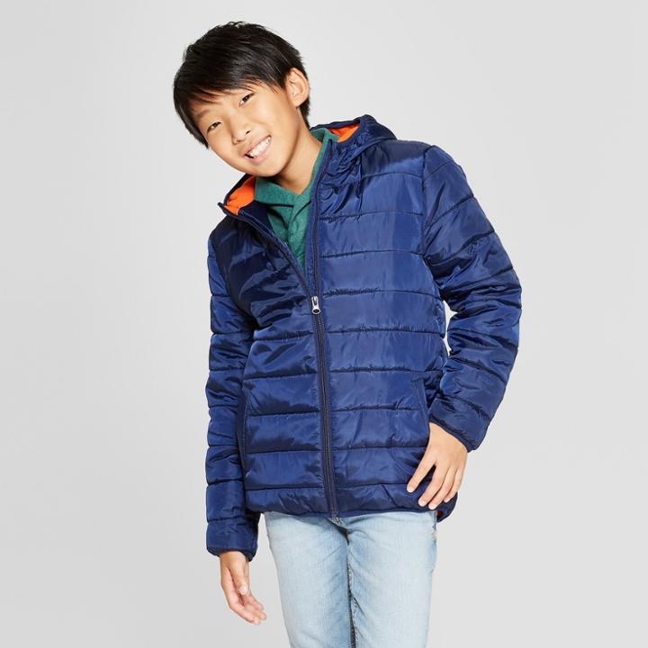 Boys' Puffer Jacket - Cat & Jack Navy