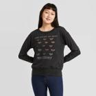 Fifth Sun Women's Study Of Bees Graphic Sweatshirt - Black