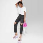 Women's Super-high Rise Tapered Jeans - Wild Fable Black Wash