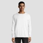 Hanes 1901 Men's Big & Tall Long Sleeve T-shirt - White