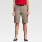 Dickies Girls' Classic Stretch Bermuda Shorts - Desert Sand 8, Girl's, Desert Brown