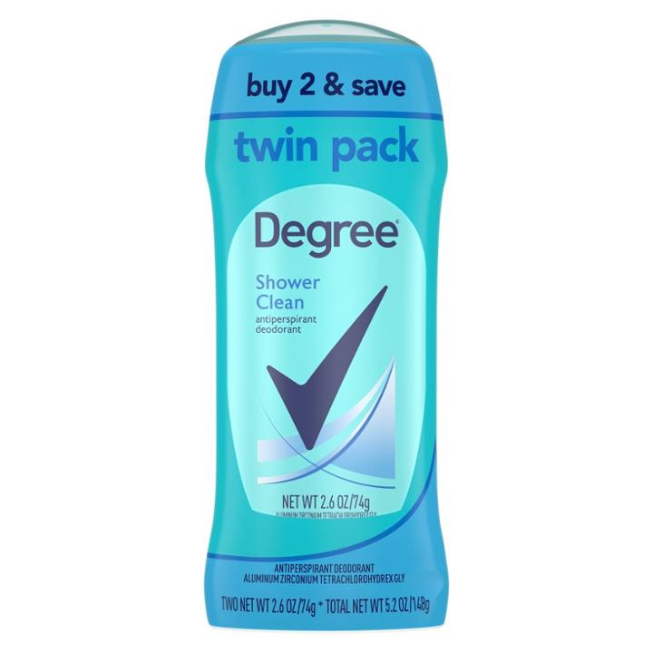 Degree Dry Protection Shower Clean Invisible Antiperspirant & Deodorant Stick - Twin Pack
