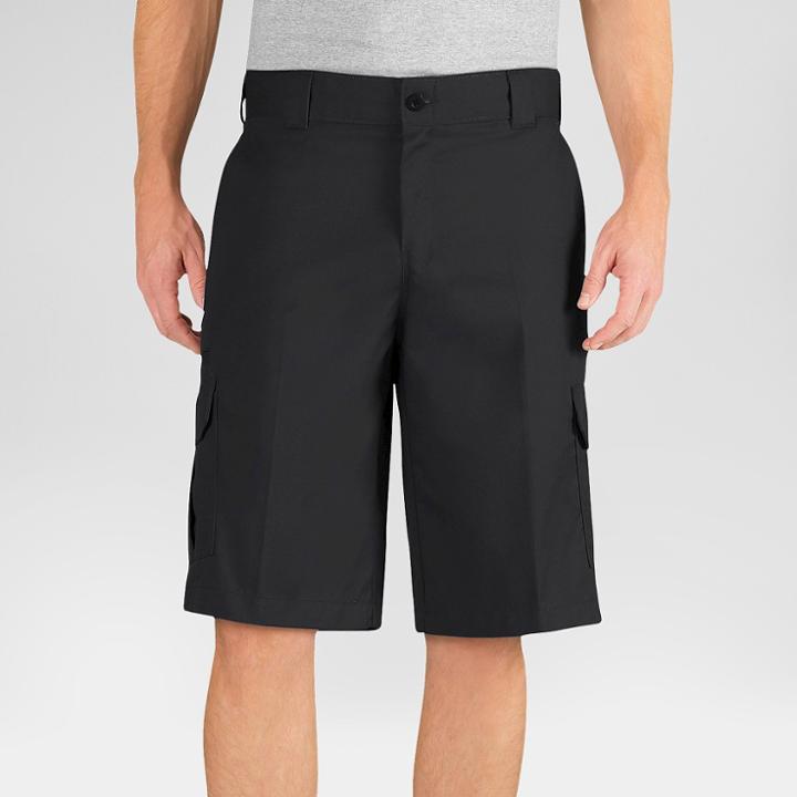 Petitedickies Men's Flex 13 Relaxed Fit Cargo Short - Black