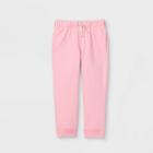 Toddler Girls' Adaptive Diaper Friendly Jogger Pants - Cat & Jack Pink