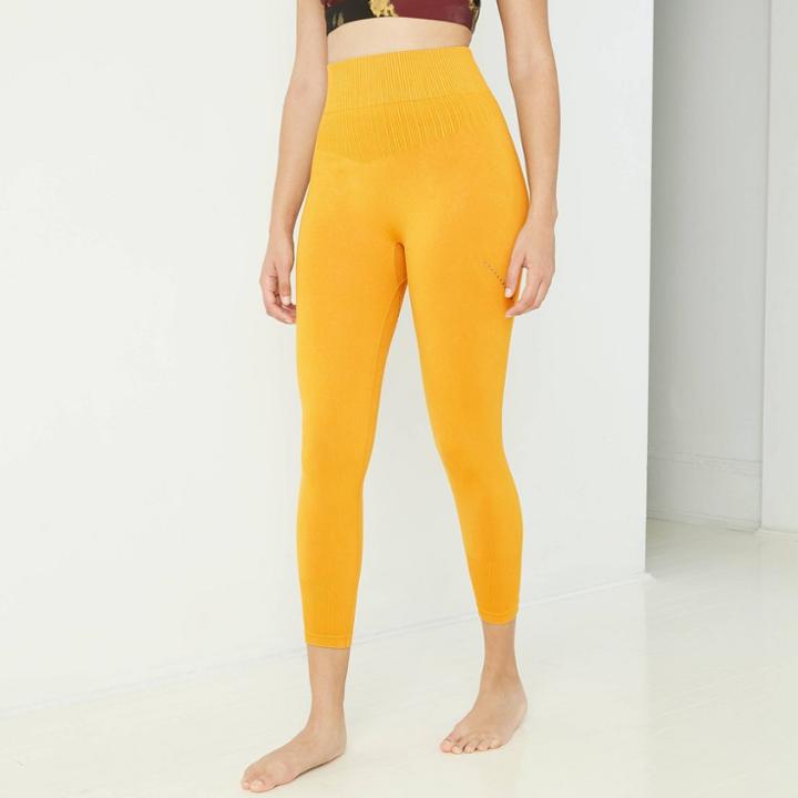 Women's High-waisted Seamless 7/8 Leggings - Joylab Gold