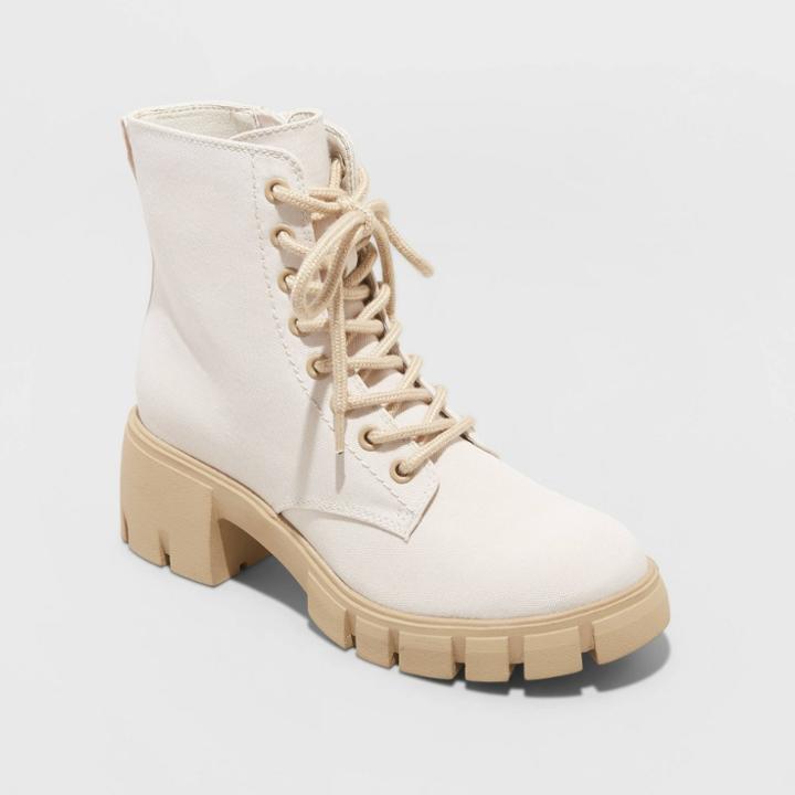Women's Kolbi Combat Boots - Universal Thread Off-white