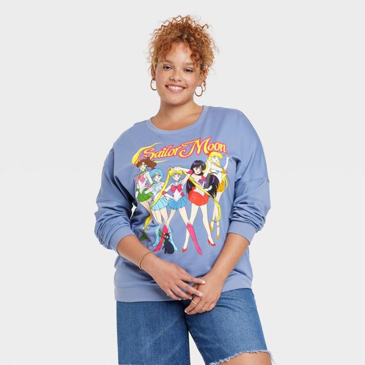 Women's Sailor Moon Plus Size Graphic Sweatshirt -