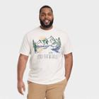 Men's Big & Tall Standard Fit Lightweight Crew Neck Short Sleeve T-shirt - Goodfellow & Co Off-white