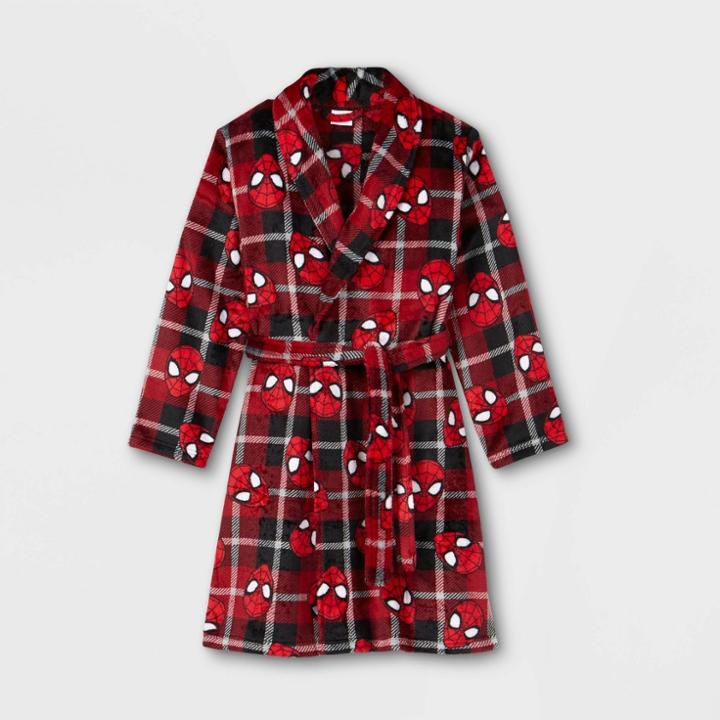 Boys' Marvel Spider-man Robe - Red