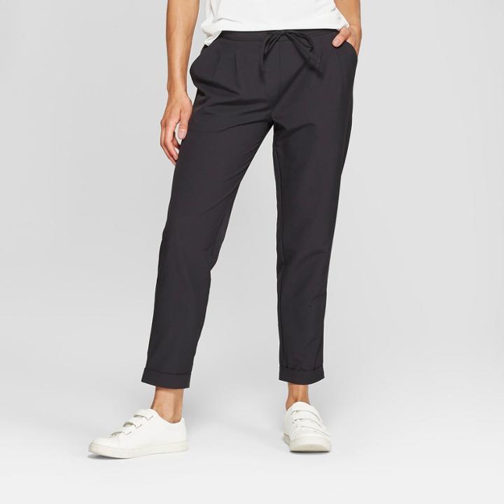 Mpg Sport Women's Woven Cropped Pants - Black