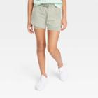 Girls' Double Layered Run Shorts - All In Motion Gray
