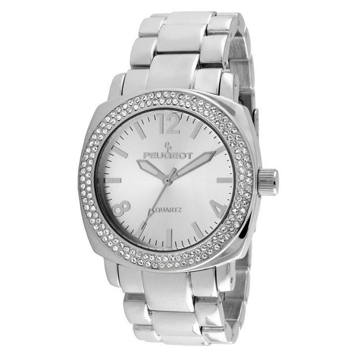 Peugeot Watches Women's Peugeot Crystal Bracelet Link Watch With Crystals From Swarovski -