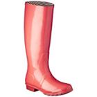 No Brand Women's Classic Knee High Rain Boot - Coral
