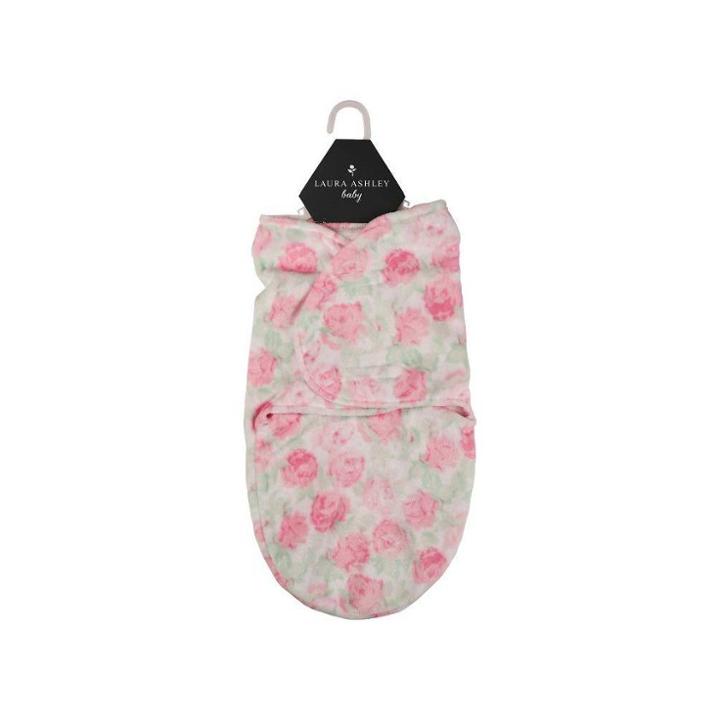 Laura Ashley Single Swaddle Wrap - High Tea Spring Rose, Pink