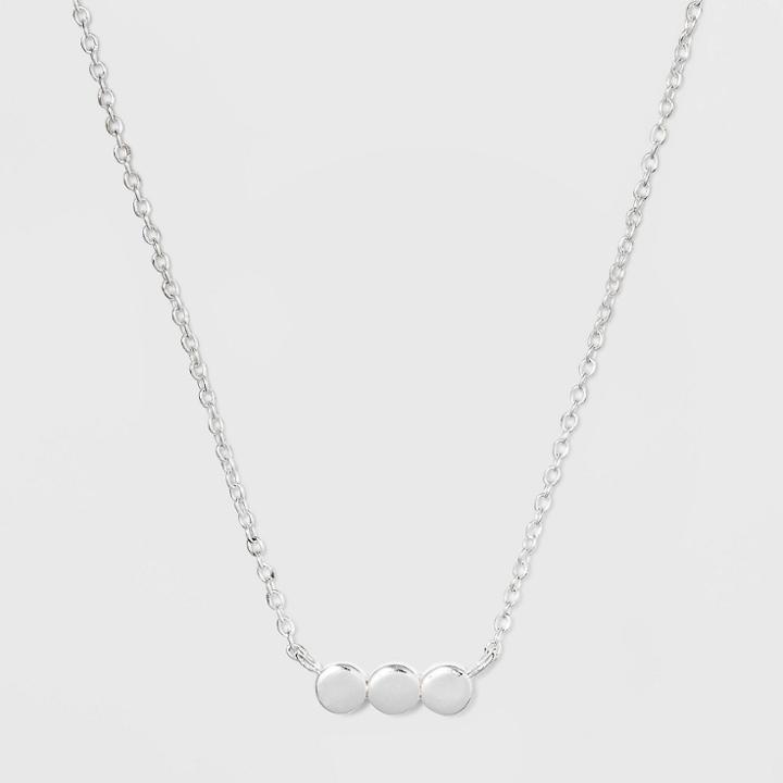 Target Sterling Silver Triple Circle Necklace -