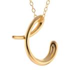 Target Women's Gold Plated Letter C Pendant - Gold