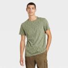 Men's Printed Standard Fit Short Sleeve Crewneck T-shirt - Goodfellow & Co Sage Green/tree
