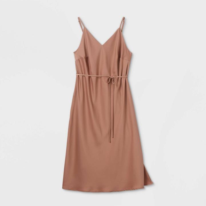 Women's Plus Size Sleeveless Dress - Prologue Brown 1x, Women's,