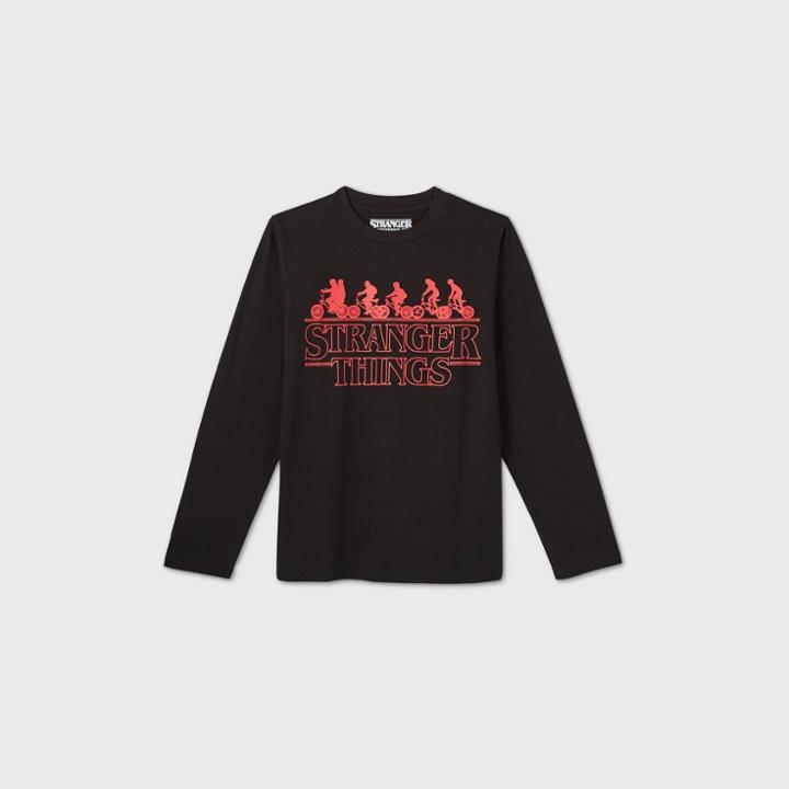 Boys' Netflix Stranger Things Graphic T-shirt - Black