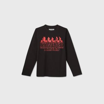 Boys' Netflix Stranger Things Graphic T-shirt - Black