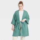 Women's Plus Size Cotton Gauze Textured Duster - Universal Thread