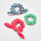 Girls' 3pk Scrunchies With Tail - Cat & Jack