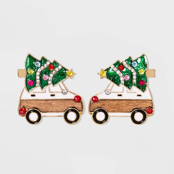 Sugarfix By Baublebar Christmas Vacation Stud Earrings, Black