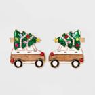 Sugarfix By Baublebar Christmas Vacation Stud Earrings, Black