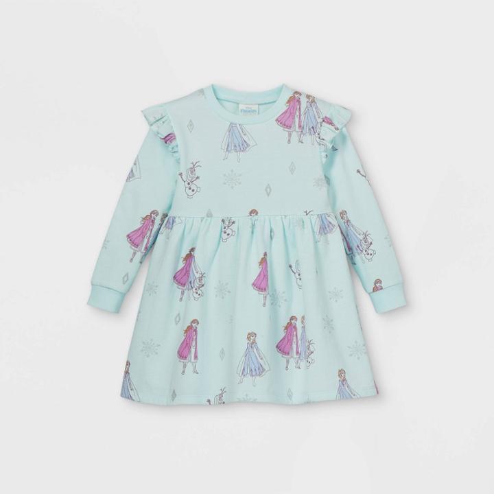 Toddler Girls' Disney Frozen Long Sleeve Fleece Dress -