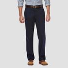 Haggar Men's Premium No Iron Classic Fit Flat Front Casual Pants - Dark Navy 32x30, Men's, Dark Blue