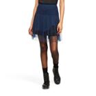 Women's Mid-rise Lace Tulle Mini Skirt - Rodarte For Target Navy 16, Women's, Blue