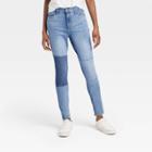 Women's High-rise Skinny Patched Jeans - Universal Thread