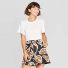 Women's Short Sleeve Crewneck T-shirt - Who What Wear Bright White