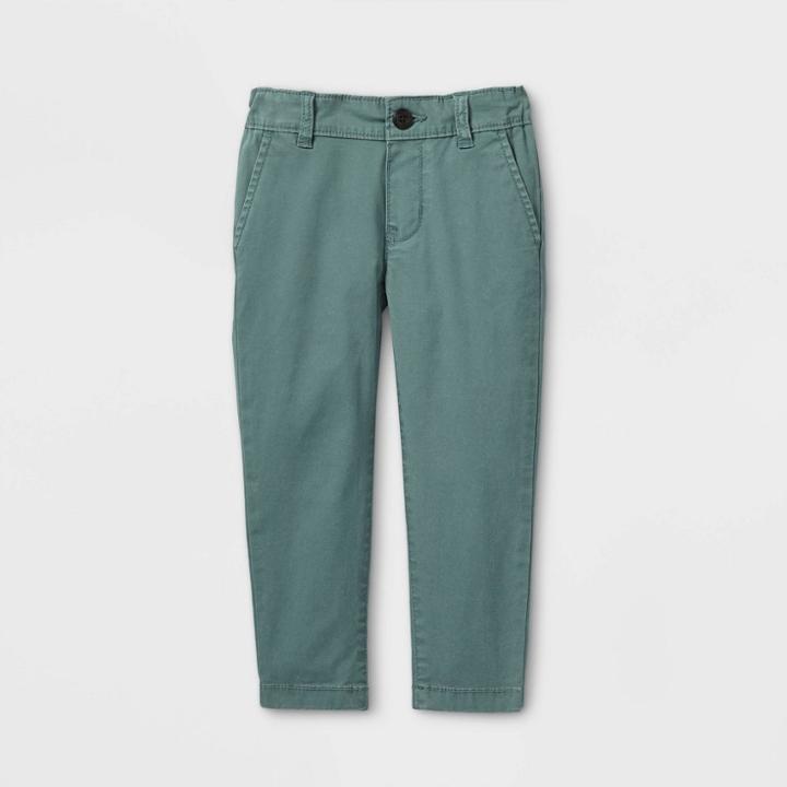 Oshkosh B'gosh Toddler Boys' Flat-front Woven Chino Pants - Green