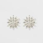 Pave Star Button Earrings - A New Day
