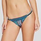 Women's Sport Elastic Bikini Bottom - Xhilaration Multi Boho Stripe Xs,