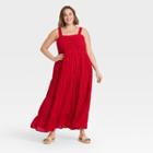 Women's Plus Size Sleeveless Dress - Knox Rose Red