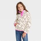 Girls' Sherpa Pullover Sweatshirt - Cat & Jack White