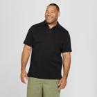 Men's Big & Tall Short Sleeve Elevated Ultra-soft Polo Shirt - Goodfellow & Co Black