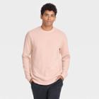 Men's Crewneck Fleece Sweater - All In Motion Peach