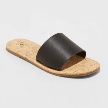 Shade & Shore Women's Melany Square Toe Slide Sandals - Shade &